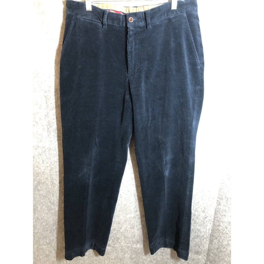 Ralph Lauren Pants 33x30 Blue Corduroy Preston Classic Fit Chino Career Casual